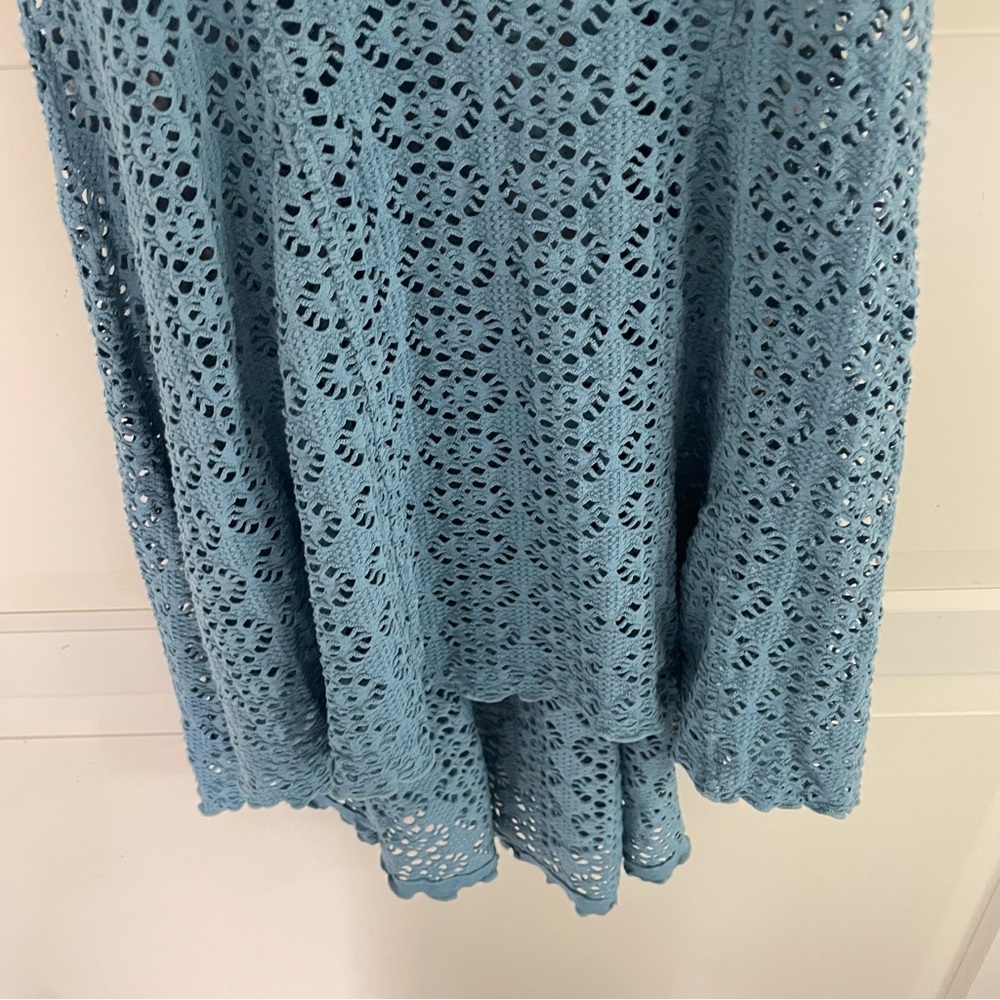Free People FP Beach Open Knit Crochet High Low Cover Up Dress S 26836 - Picture 5 of 11